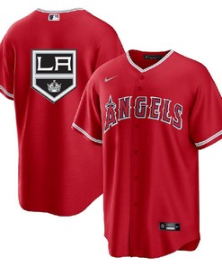 Los Angeles Angels Kings Red Cool Base Stitched Jersey - Robokeg
