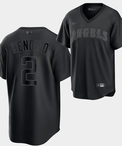 Los Angeles Angels Luis Rengifo Fashion 2 Black Jersey - Robokeg