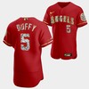 Los Angeles Angels Matt Duffy Red Jersey 5 Golden Diamond 2022-23-23 Uniform - Robokeg