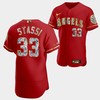 Los Angeles Angels Max Stassi Red Jersey 33 Golden Diamond 2022-23-23 Uniform - Robokeg