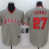 Los Angeles Angels Mike Trout #27 2020 Mlb Grey Jersey - Robokeg