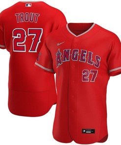 Los Angeles Angels Mike Trout #27 2020 Mlb Red Jersey - Robokeg