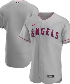 Los Angeles Angels Road Authentic Team Jersey - Gray Mlb - Robokeg