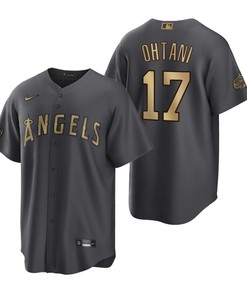 Los Angeles Angels Shohei Ohtani Charcoal 2022-23 All-Star Game Jersey - Robokeg