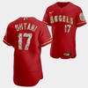Los Angeles Angels Shohei Ohtani Red Jersey 17 Golden Diamond 2022-23-23 Uniform - Robokeg