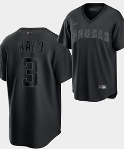 Los Angeles Angels Taylor Ward Fashion 3 Black Jersey - Robokeg