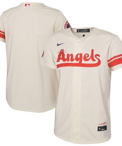 Los Angeles Angels Toddler 2022 City Connect Replica Jersey - Cream Mlb - Robokeg