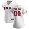 Los Angeles Angels Womens Home Replica Custom Jersey - White Custom Jerseys Mlb - Robokeg