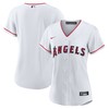 Los Angeles Angels Womens Home Replica Team Jersey White Mlb - Robokeg