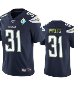 Los Angeles Chargers Adrian Phillips Navy 60th Anniversary Vapor Limited Jersey - Robokeg