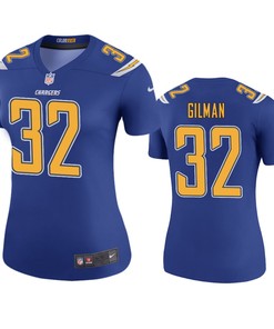 Los Angeles Chargers Alohi Gilman Royal Color Rush Legend Jersey - Womens - Robokeg