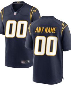 Los Angeles Chargers Alternate Custom Game Jersey - Navy Custom Jerseys Nfl - Robokeg