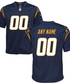 Los Angeles Chargers Alternate Custom Game Jersey Navy Custom Jerseys Nfl - Robokeg