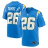 Los Angeles Chargers Asante Samuel Jr. Powder Blue 2021 Nfl Draft Pick Player Game Mens Jersey Gift For Chargers Fans - Robokeg
