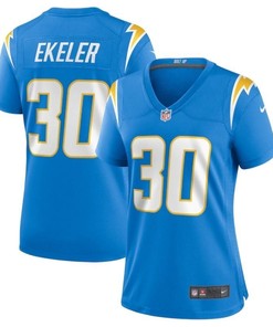 Los Angeles Chargers Austin Ekeler #30 Nfl 2020 Azure Blue Jersey - Robokeg