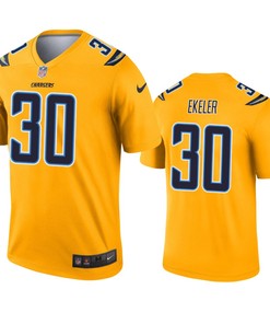 Los Angeles Chargers Austin Ekeler Gold Inverted Legend Jersey - Robokeg