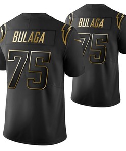 Los Angeles Chargers Bryan Bulaga 75 2021 Nfl Golden Brandedition Black Jersey Gift For Chargers Fans - Robokeg