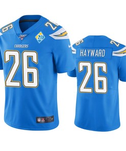 Los Angeles Chargers Casey Hayward Light Blue 60th Anniversary Vapor Limited Jersey - Robokeg