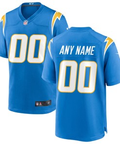 Los Angeles Chargers Custom Game Jersey Powder Blue Custom Jerseys Nfl - Robokeg