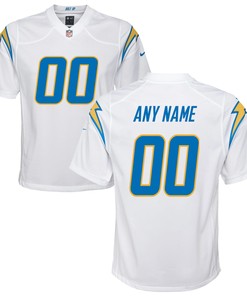 Los Angeles Chargers Custom Game Jersey - White Custom Jerseys Nfl - Robokeg