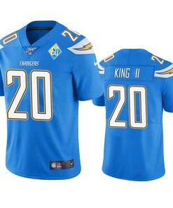 Los Angeles Chargers Desmond King Light Blue 60th Anniversary Vapor Limited Jersey - Robokeg
