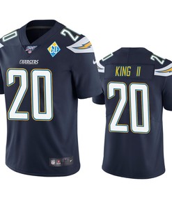 Los Angeles Chargers Desmond King Navy 60th Anniversary Vapor Limited Jersey - Robokeg
