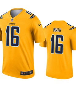 Los Angeles Chargers Dontrelle Inman Gold Inverted Legend Jersey - Robokeg