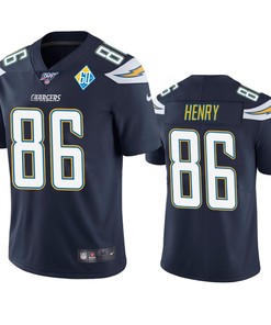 Los Angeles Chargers Hunter Henry Navy 60th Anniversary Vapor Limited Jersey - Robokeg