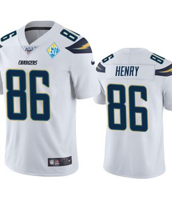 Los Angeles Chargers Hunter Henry White 60th Anniversary Vapor Limited Jersey - Robokeg