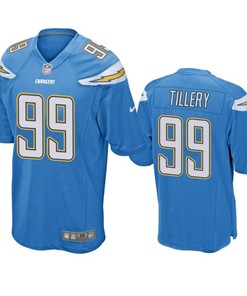 Los Angeles Chargers Jerry Tillery 2019 Nfl Draft Blue Game Jersey - Robokeg