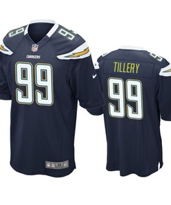 Los Angeles Chargers Jerry Tillery 2019 Nfl Draft Navy Game Jersey - Robokeg