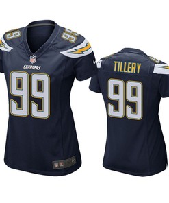 Los Angeles Chargers Jerry Tillery 2019 Nfl Draft Navy Game Womens Jersey - Robokeg