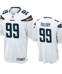 Los Angeles Chargers Jerry Tillery 2019 Nfl Draft White Game Jersey - Robokeg