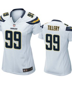 Los Angeles Chargers Jerry Tillery 2019 Nfl Draft White Game Womens Jersey - Robokeg
