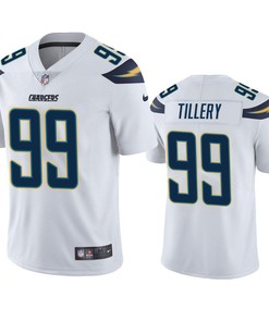 Los Angeles Chargers Jerry Tillery 2019 Nfl Draft White Vapor Limited Jersey - Robokeg