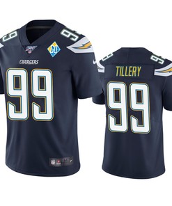 Los Angeles Chargers Jerry Tillery Navy 60th Anniversary Vapor Limited Jersey - Robokeg
