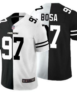 Los Angeles Chargers Joey Bosa #97 Nfl 2020 Black And White Jersey - Robokeg
