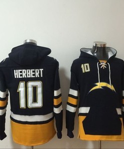 Los Angeles Chargers Justin Herbert #10 Nfl 2020 Black Blue Jersey - Robokeg