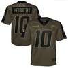Los Angeles Chargers Justin Herbert 10 Nfl Olive 2021 Salute To Service Game Men Jersey For Chargers Fans - Robokeg