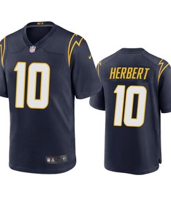 Los Angeles Chargers Justin Herbert Navy 2020 Nfl Draft Alternate Game Jersey - Robokeg