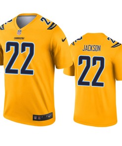 Los Angeles Chargers Justin Jackson Gold Inverted Legend Jersey - Robokeg