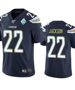 Los Angeles Chargers Justin Jackson Navy 60th Anniversary Vapor Limited Jersey - Robokeg