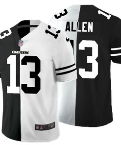 Los Angeles Chargers Keenan Allen #13 Nfl 2020 Black And White Jersey - Robokeg