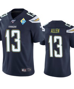 Los Angeles Chargers Keenan Allen Navy 60th Anniversary Vapor Limited Jersey - Robokeg