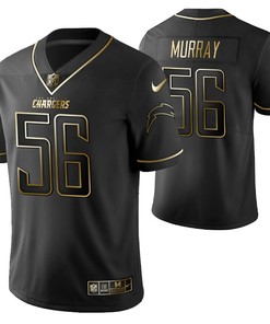 Los Angeles Chargers Kenneth Murray 56 2021 Nfl Golden Brandedition Black Jersey Gift For Chargers Fans - Robokeg