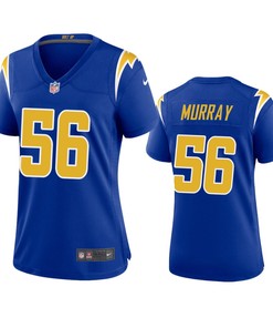 Los Angeles Chargers Kenneth Murray Royal 2020 Nfl Draft 2nd Alternate Game Jersey - Robokeg