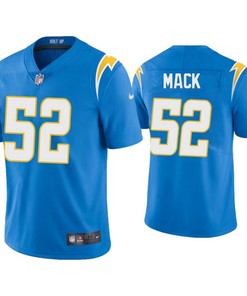 Los Angeles Chargers Khalil Mack 52 Nfl Game Powder Blue Jersey Gift For Chargers Fans - Robokeg