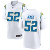 Los Angeles Chargers Khalil Mack 52 Nfl Game White Jersey Gift For Chargers Fans - Robokeg