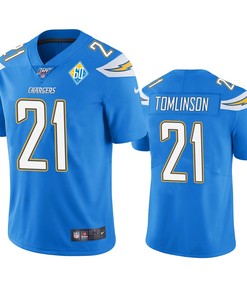 Los Angeles Chargers Ladainian Tomlinson Light Blue 60th Anniversary Vapor Limited Jersey - Robokeg
