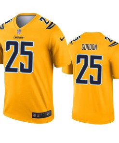Los Angeles Chargers Melvin Gordon Gold Inverted Legend Jersey - Robokeg
